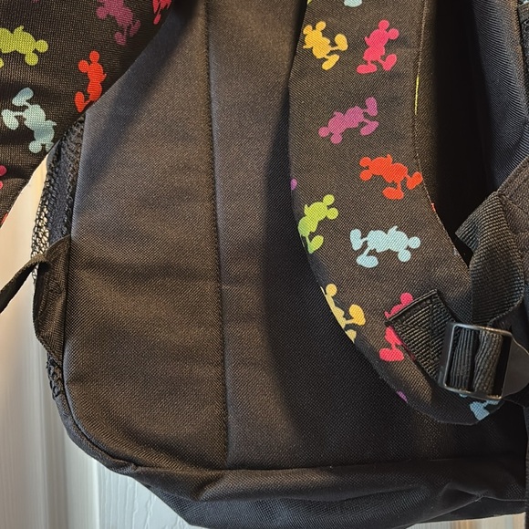 Walt Disney World Parks Mickey Mouse MultiColor Silhouettes Logo Backpack LARGE - Picture 12 of 12